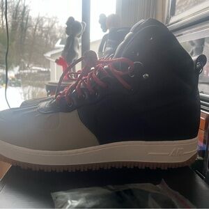 Size 12 - Nike Air Force 1 Duckboot Black/Khaki